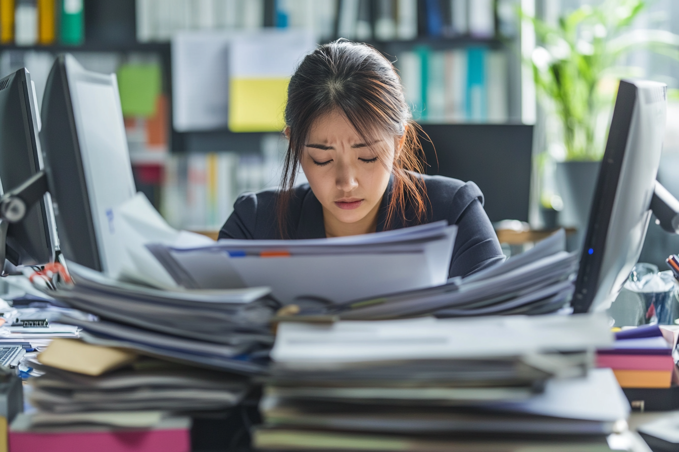 大量のメールが届くイメージ